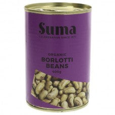 Suma Organic Borlotti Beans 400g