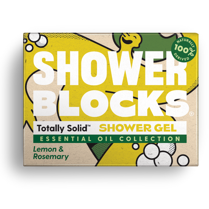 Shower block essential oil lemon & rosemary