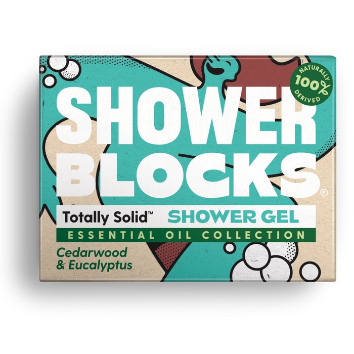 Shower block essential oil cedarwood & eucalyptus