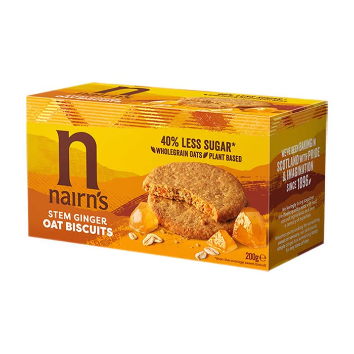 nairn's stem ginger oat biscuits