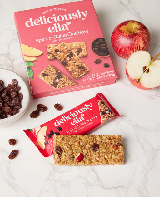 deliciously ella apple & raisin oat bar