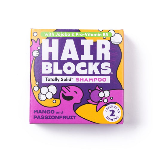 Hair Block totally solid shampoo mango & passionfruit